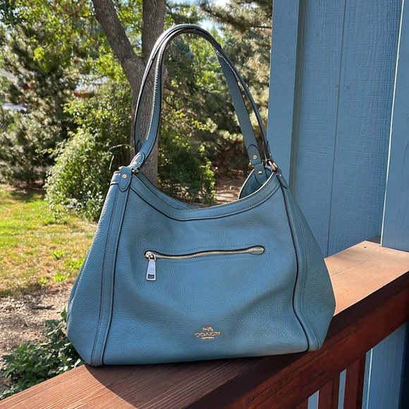 Coach Kristy Shoulder Bag, Teal Green Blue - Picture 1 of 16